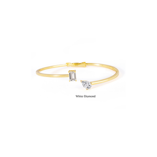 Mismatched Toi Et Moi Cuff Bracelet