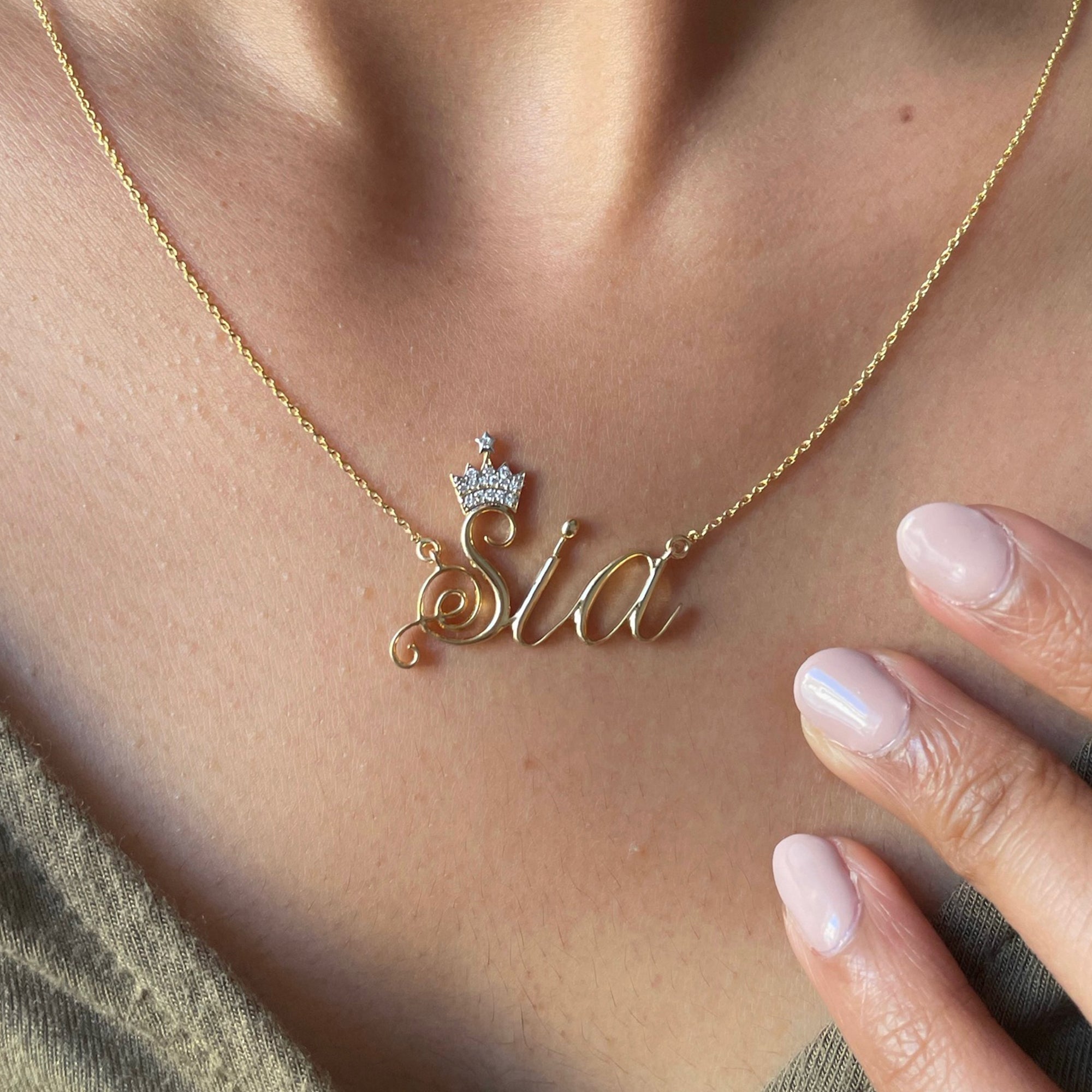 Gold Chain Locket New Design Name Necklace For Girls Name Necklace