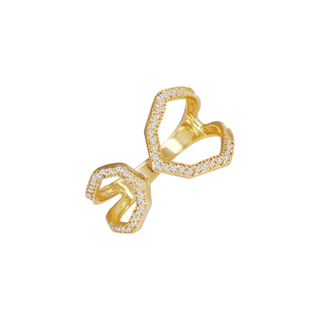 Open Honeycomb Duo Ring