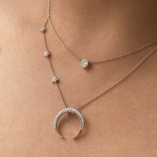 Orion Belt Moon Necklace