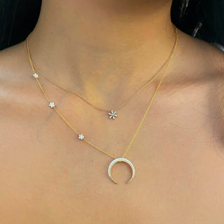 Orion Belt Moon Necklace