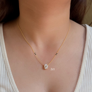 Oval Prong Mangalsutra