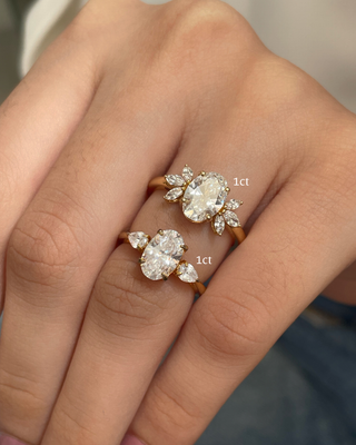Three Stone Oval Ring