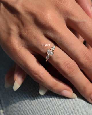 Three Stone Oval Ring