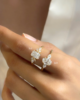 Three Stone Oval Ring