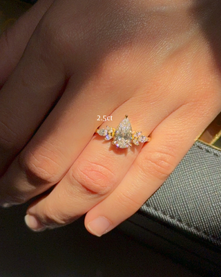 Tiara Pear Ring