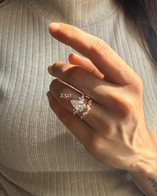 Tiara Pear Ring