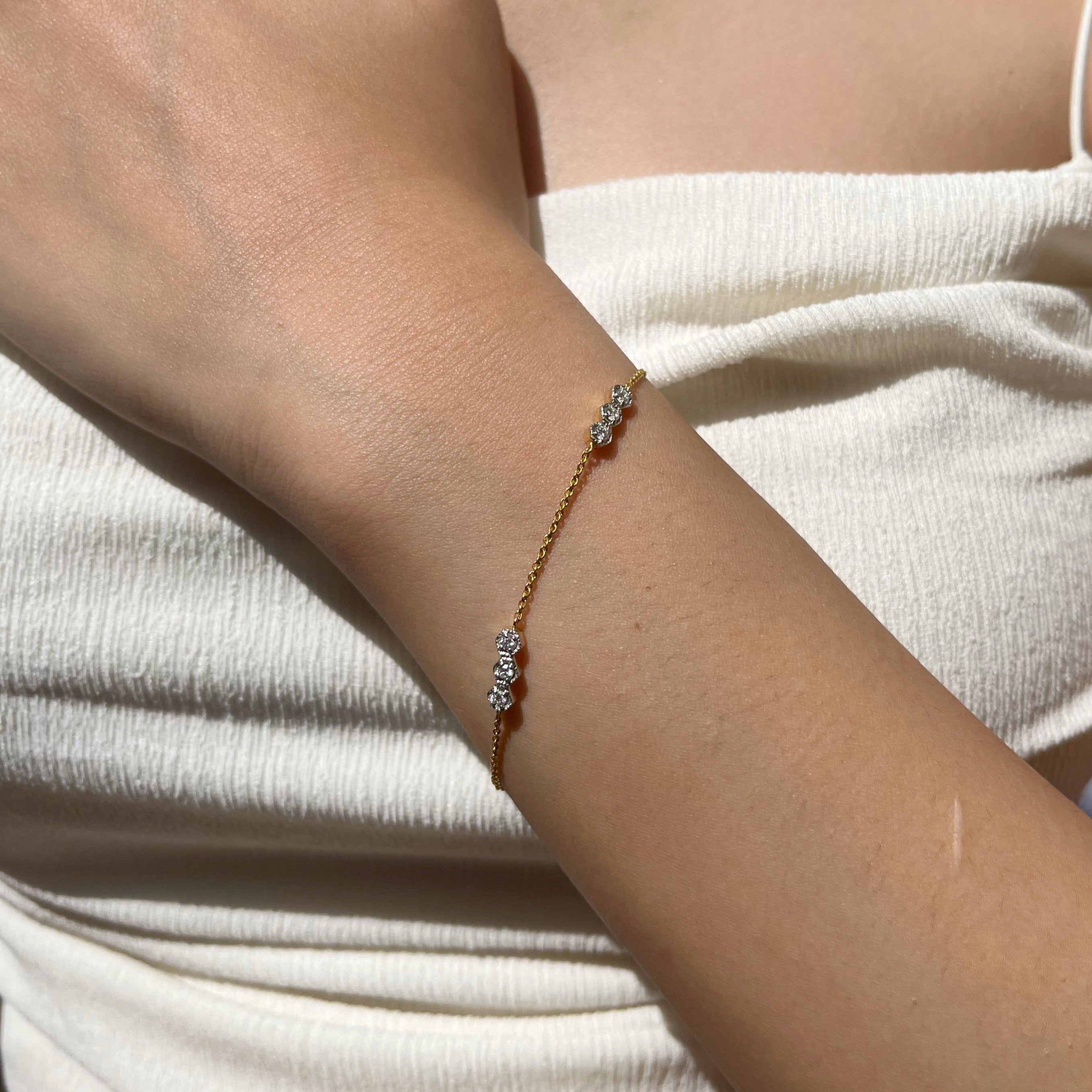 Petite Hexagon Bracelet1