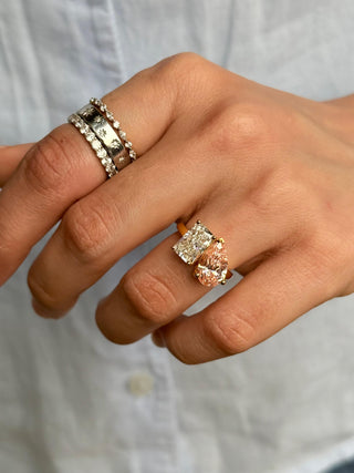 Classic Diamond Toi Et Moi Ring