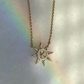 Polaris With Initials Necklace