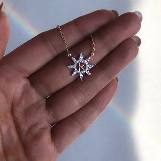 Polaris With Initials Necklace