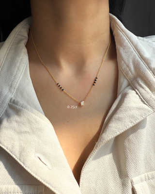Radiant Bezel Mangalsutra