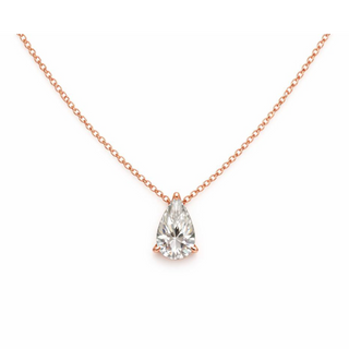 Pear Prong Necklace