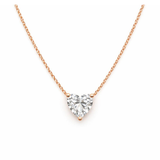 Heart Prong Necklace