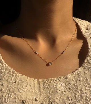 Round Bezel Mangalsutra