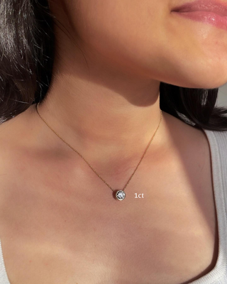 Round Bezel Necklace