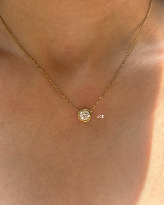 Round Bezel Necklace