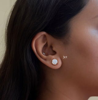 Round Prong Solitaire Studs