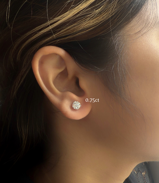 Round Prong Solitaire Studs