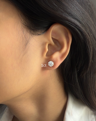 Round Prong Solitaire Studs