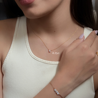Round Prong Necklace