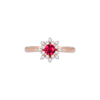 Ruby Bloom Ring