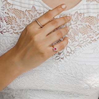 Ruby Bloom Ring