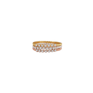 Scalloped Bezel Diamond Band