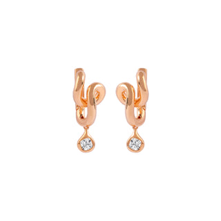 Sculpted Cushion Dangler Earrings