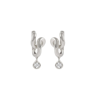 Sculpted Cushion Dangler Earrings