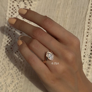 The Sculpted Marquise Knot Ring
