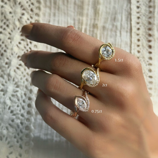 The Sculpted Oval Knot Ring