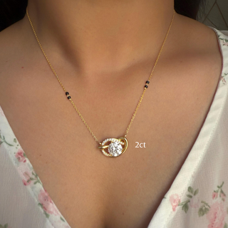 The Sculpted Round Knot Mangalsutra