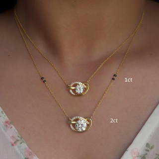The Sculpted Round Knot Mangalsutra