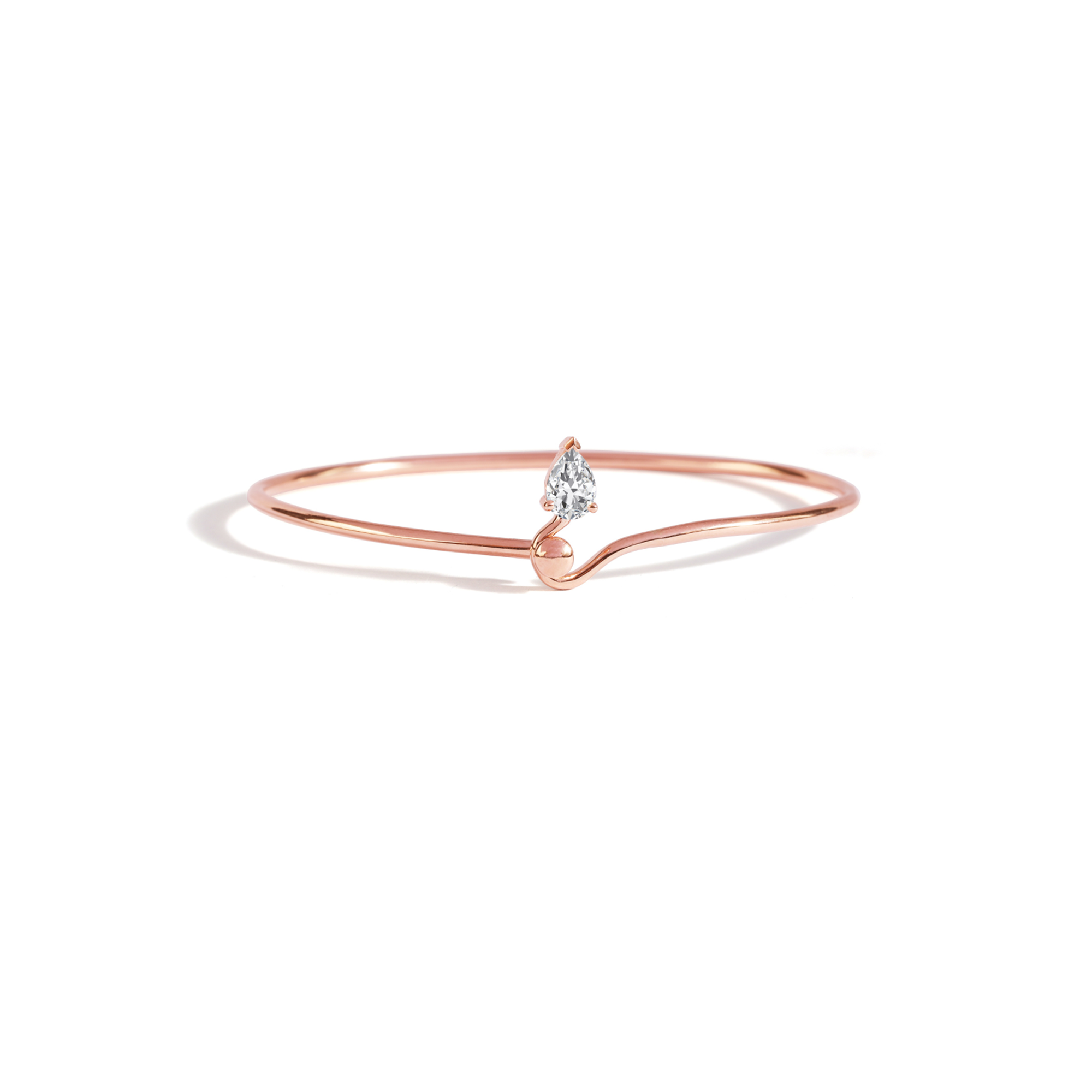 Sculpted Pear Cuff Bracelet