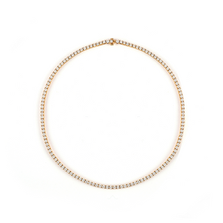 Sculpted Detachable Baroque Tennis Necklace