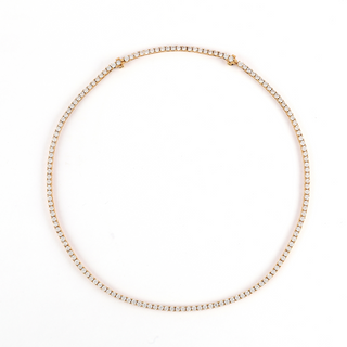 Sculpted Detachable Baroque Tennis Necklace