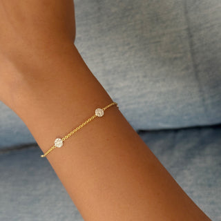 Skylight Diamond Disc Bracelet
