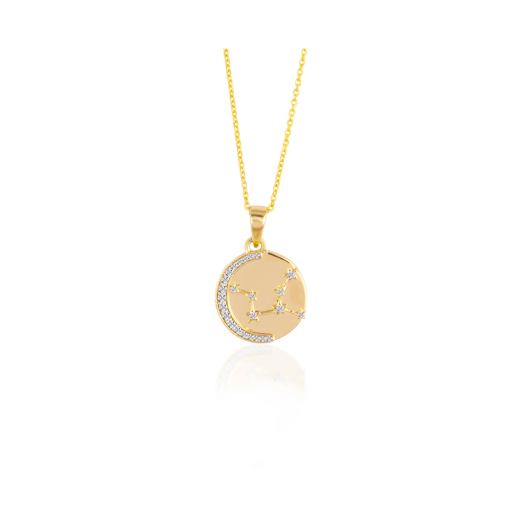 Lab-Grown Star Sign Coin Necklace | DiAi Designs