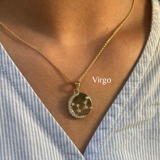 Star Sign Coin Necklace