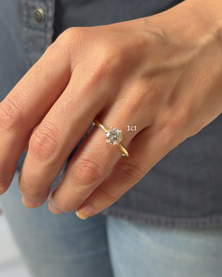 Starry Band Round Ring
