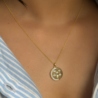 Star Set Coin Necklace