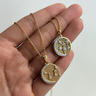 Star Sign Coin Necklace