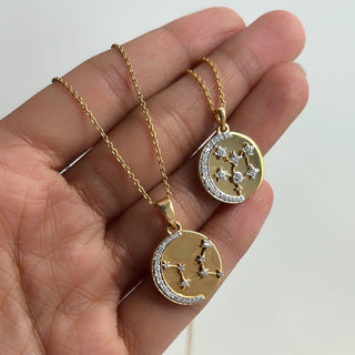 Star Set Coin Necklace