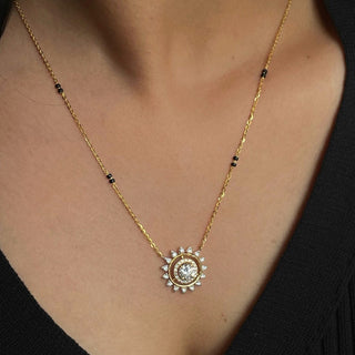 Sun Solitaire Mangalsutra