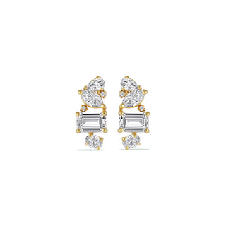 The Collective Cuts Solitaire Earrings