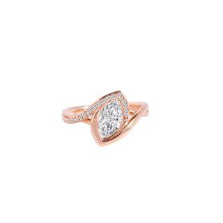 The Sculpted Marquise Knot Ring