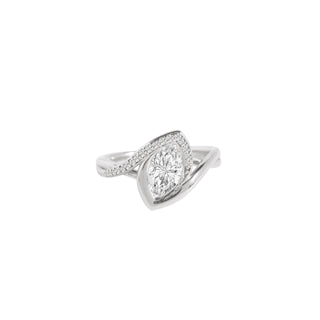The Sculpted Marquise Knot Ring