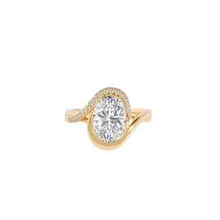 2ct Knot Oval Ring