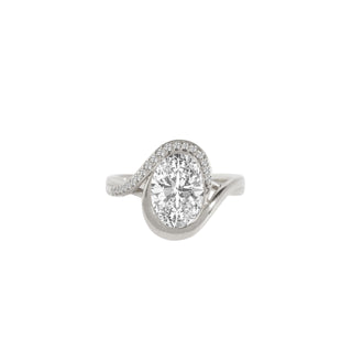 The Sculpted Oval Knot Ring